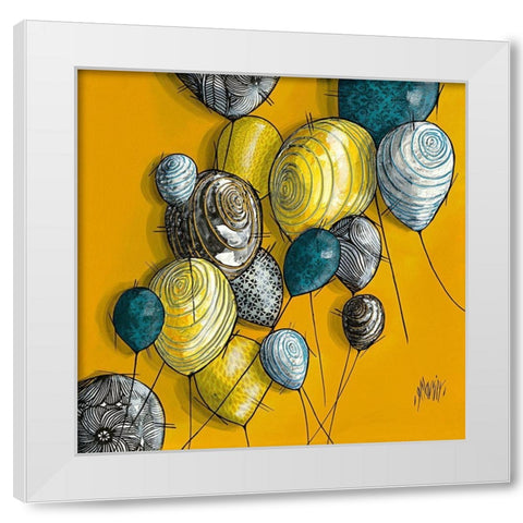 Sans titre II White Modern Wood Framed Art Print by Maurier, Geraldine