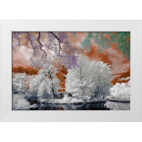 Cayac II v1 White Modern Wood Framed Art Print by Gee, Tonee