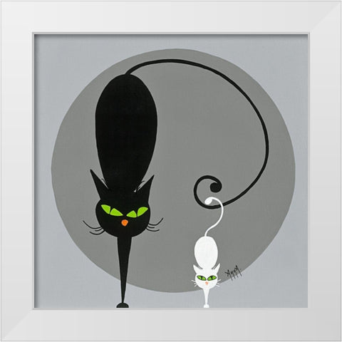 Chasselas White Modern Wood Framed Art Print by ANNA