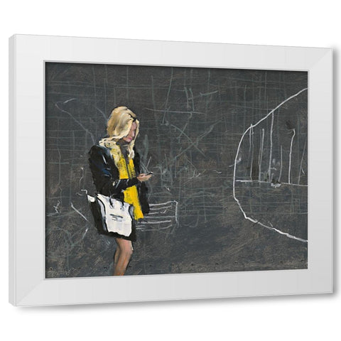 Online White Modern Wood Framed Art Print by Groenhart, Jan