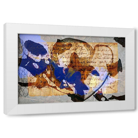 Verbrieft White Modern Wood Framed Art Print by Baumann, Matthias