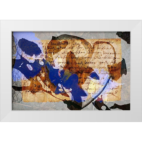 Verbrieft White Modern Wood Framed Art Print by Baumann, Matthias