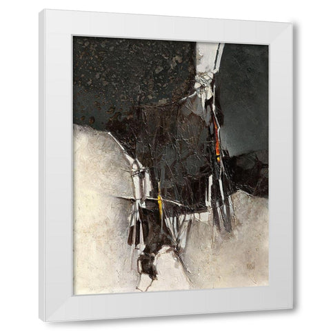 Escarbille White Modern Wood Framed Art Print by Marchi