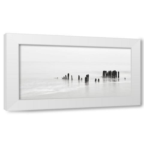 North Sea III White Modern Wood Framed Art Print by Steger, Uwe