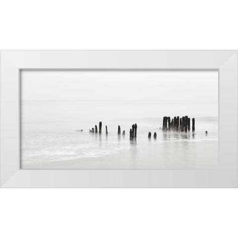 North Sea III White Modern Wood Framed Art Print by Steger, Uwe