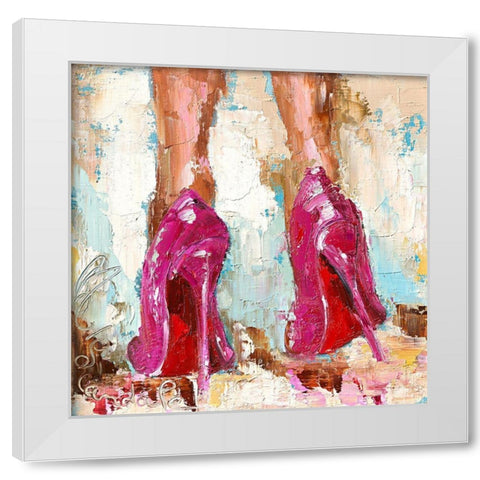 Scandale White Modern Wood Framed Art Print by Catherine M.