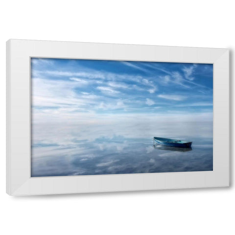 Auszeit White Modern Wood Framed Art Print by Steger, Uwe