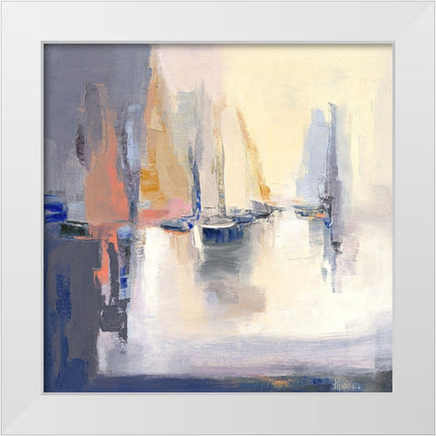 Contre-jour White Modern Wood Framed Art Print by Parise, Chantal