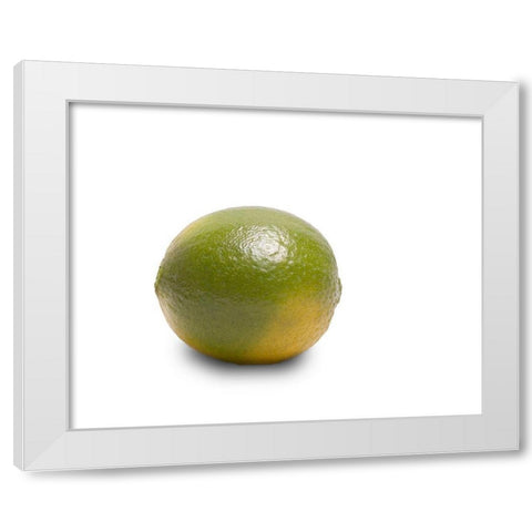 Limette White Modern Wood Framed Art Print by Brosius, Volker