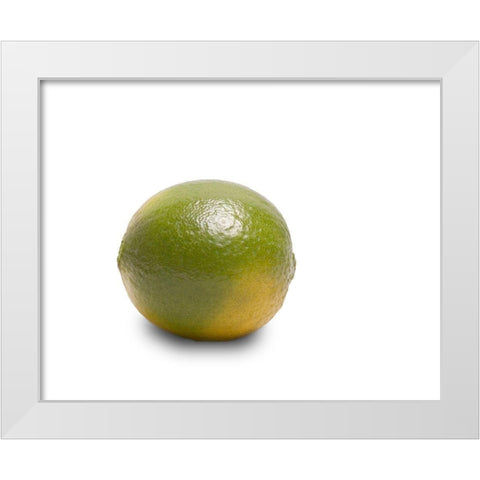 Limette White Modern Wood Framed Art Print by Brosius, Volker