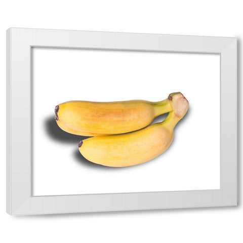 Bananas White Modern Wood Framed Art Print by Brosius, Volker