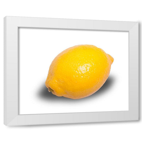 Zitrone White Modern Wood Framed Art Print by Brosius, Volker