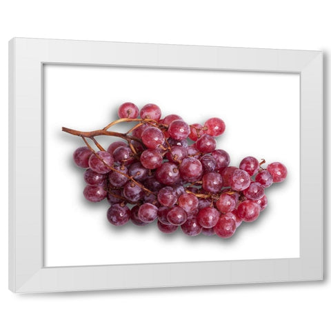 Trauben White Modern Wood Framed Art Print by Brosius, Volker