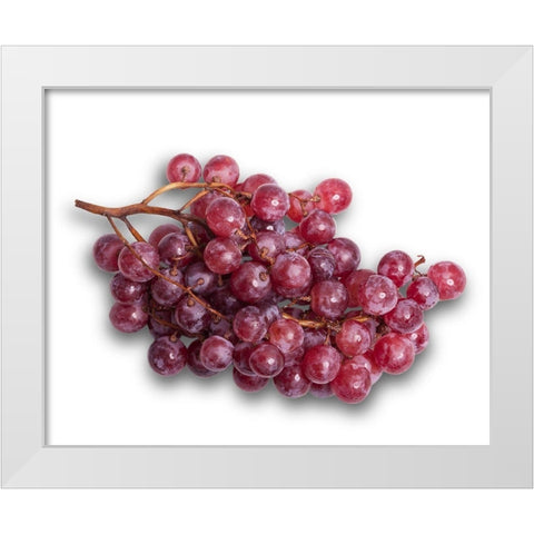 Trauben White Modern Wood Framed Art Print by Brosius, Volker