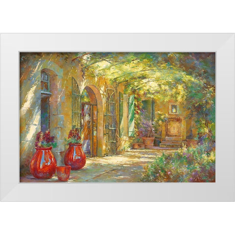 Chez Ebene White Modern Wood Framed Art Print by Messely, Johan