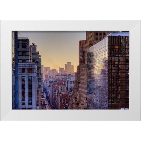 Lex Colors White Modern Wood Framed Art Print by Terrible, Aurelien