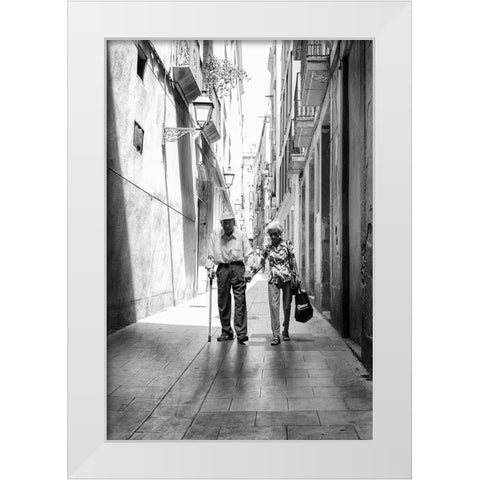 Para siempre White Modern Wood Framed Art Print by Stein, Oliver