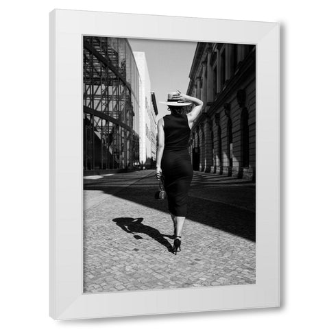 Berlin Catwalk White Modern Wood Framed Art Print by Stein, Oliver