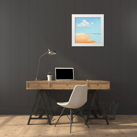 Together White Modern Wood Framed Art Print by Groenhart, Jan