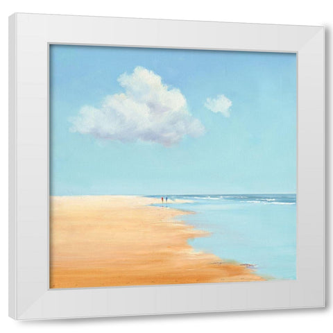 Together White Modern Wood Framed Art Print by Groenhart, Jan