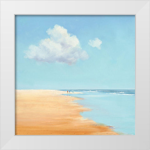 Together White Modern Wood Framed Art Print by Groenhart, Jan