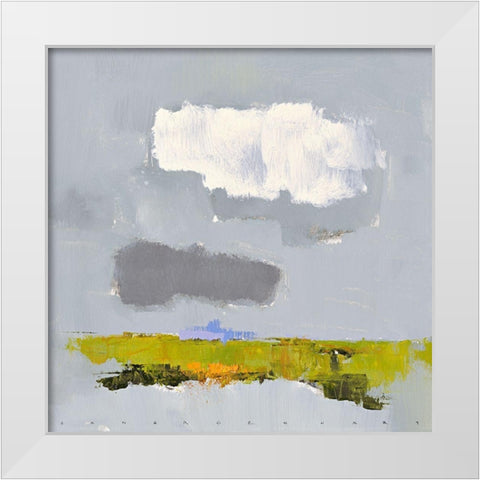 Ohne Titel III White Modern Wood Framed Art Print by Groenhart, Jan