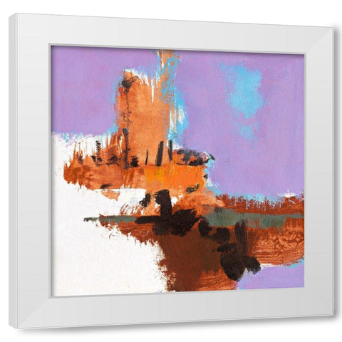 Ohne Titel XVI White Modern Wood Framed Art Print by Groenhart, Jan