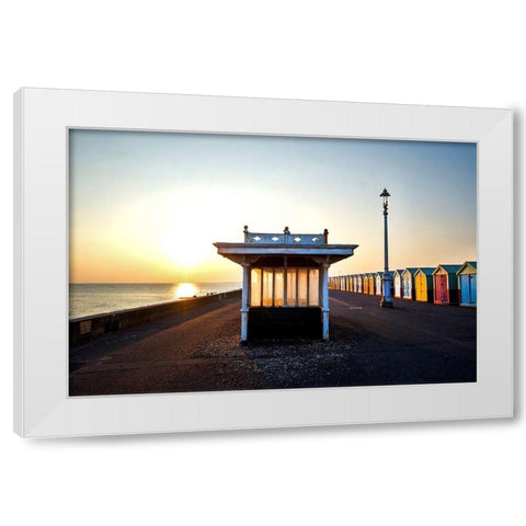 Evening Stroll White Modern Wood Framed Art Print by Copeland, Gill