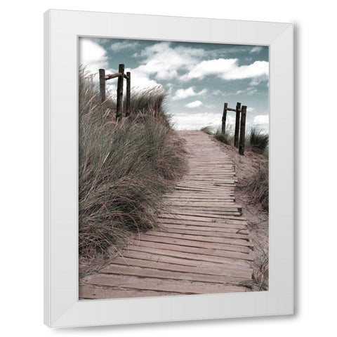 Follow your Heart White Modern Wood Framed Art Print by Copeland, Gill