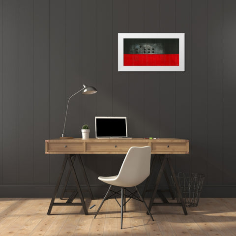Trace - Diptyque II White Modern Wood Framed Art Print by Becam, Carole