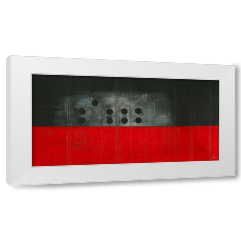 Trace - Diptyque II White Modern Wood Framed Art Print by Becam, Carole