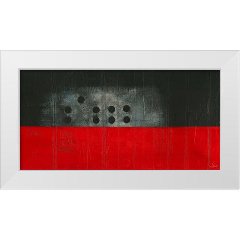 Trace - Diptyque II White Modern Wood Framed Art Print by Becam, Carole