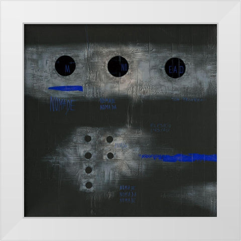 Nomada - Diptyque I White Modern Wood Framed Art Print by Becam, Carole