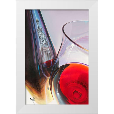 Spirit of USA 2019 White Modern Wood Framed Art Print by Heneuy, William