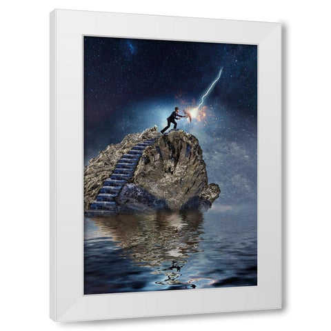 The Gemstonewalker White Modern Wood Framed Art Print by Hillert, Peter