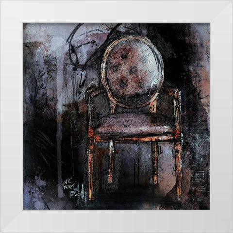 Fauteuil IV White Modern Wood Framed Art Print by Ducret, Patrice