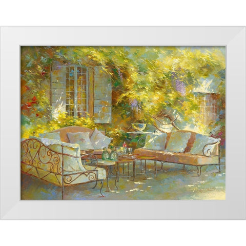 Ambiance Provencale White Modern Wood Framed Art Print by Messely, Johan