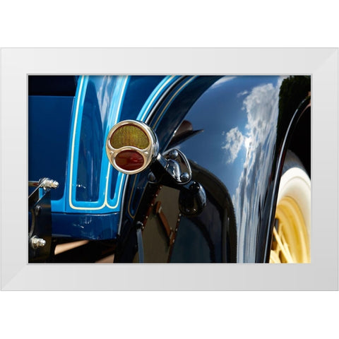 Classic Car VI White Modern Wood Framed Art Print by Hillert, Peter