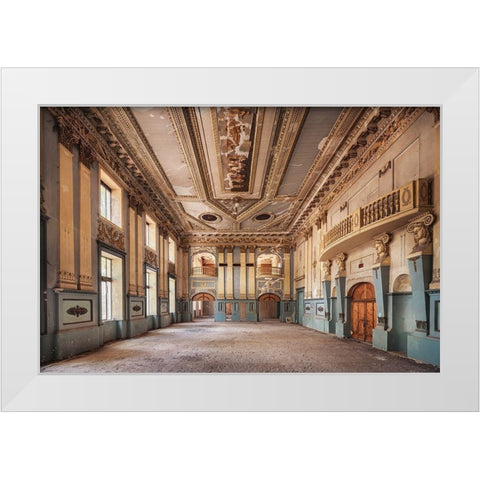 A Story of Dancing White Modern Wood Framed Art Print by Haker, Matthias