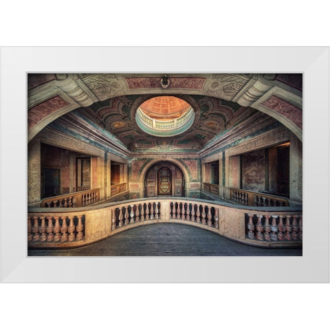 Chapel White Modern Wood Framed Art Print by Haker, Matthias