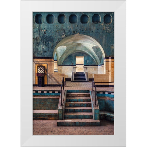 Dried Out White Modern Wood Framed Art Print by Haker, Matthias