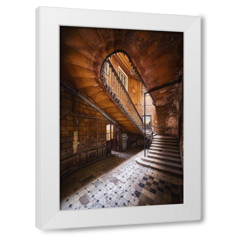 Past, Present, Future White Modern Wood Framed Art Print by Haker, Matthias