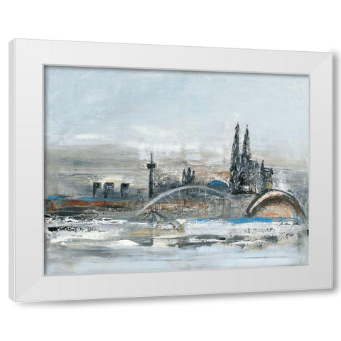 Koln White Modern Wood Framed Art Print by Arns-Muller, Monika