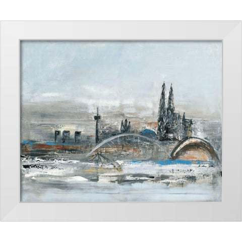 Koln White Modern Wood Framed Art Print by Arns-Muller, Monika