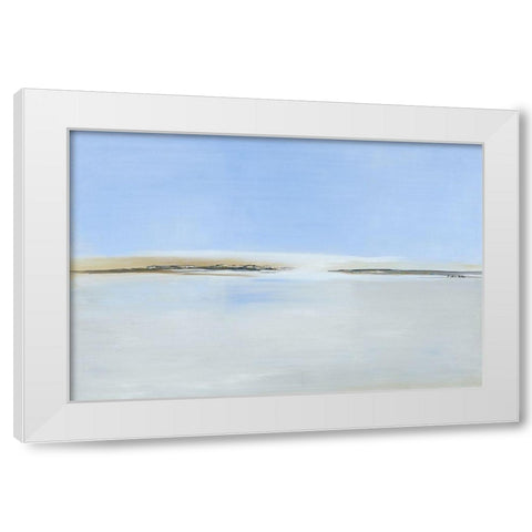Landschaft-2 White Modern Wood Framed Art Print by Arns-Muller, Monika