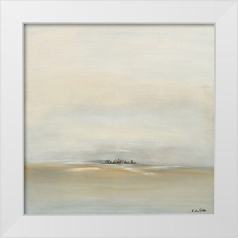 Manhattan White Modern Wood Framed Art Print by Arns-Muller, Monika