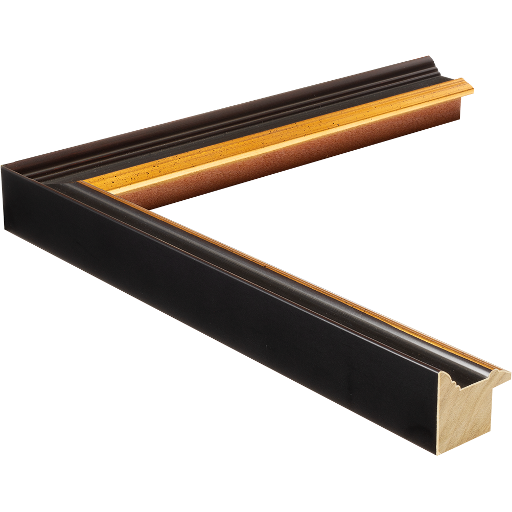 Academie Black 1 1/4" Custom Wood Frame Made to Your Measurements