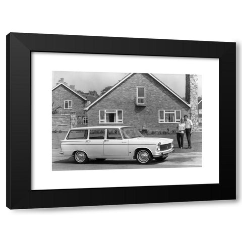 1960's Image Collection by Heritage Image Partnership Ltd - Black Modern Wood Framed Art Print Titled: 1965 Hillman Super Minx Estate.