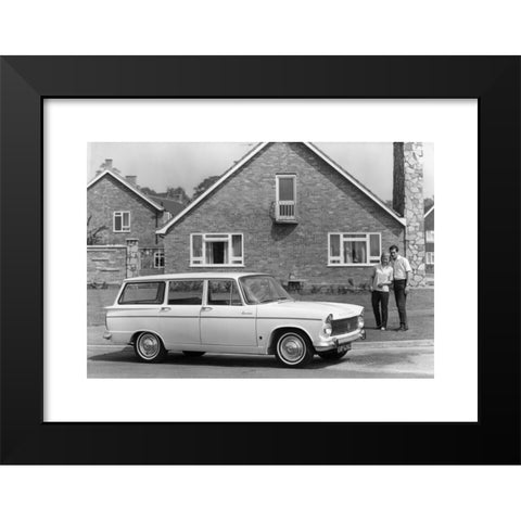 1960's Image Collection by Heritage Image Partnership Ltd - Black Modern Wood Framed Art Print Titled: 1965 Hillman Super Minx Estate.
