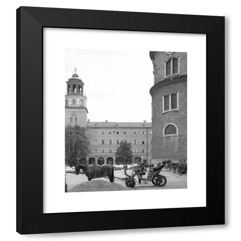 1960's Image Collection by Sueddeutsche Zeitung Photo - Black Modern Wood Framed Art Print Titled: Carriage driver waiting for costumers in Salzburg.